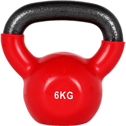 Гиря винил. Espado ES3220 6 кг, красная в Иркутске - купить в интернет магазине Икс Мастер