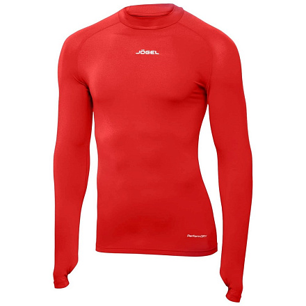 Футболка компрессионная Jogel Camp PerFormDRY Top LS, красный в Иркутске - купить в интернет магазине Икс Мастер