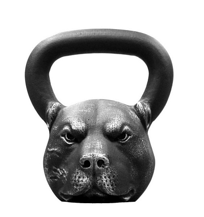 Гиря дизайнерская IH Питбуль 16 кг в Иркутске - купить в интернет магазине Икс Мастер