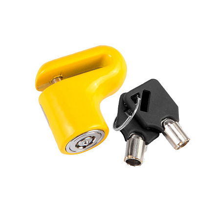 Замок на дисковый тормоз противоугонный (Желтый) 83205 в Иркутске - купить в интернет магазине Икс Мастер