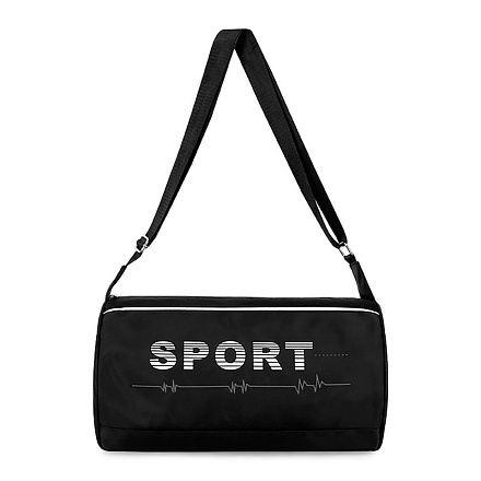 Сумка Sport 37×18×20 см боковой карман с сеткой,регулир. ремень, маленькая, чёрный в Иркутске - купить в интернет магазине Икс Мастер