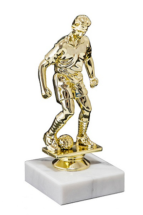 Фигура Футбол 30-150G зол. 15см. с постам в Иркутске - купить в интернет магазине Икс Мастер