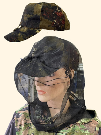 Бейсболка Huntsman с москитной сеткой цв.КМФ в Иркутске - купить в интернет магазине Икс Мастер