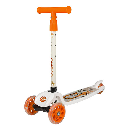 Самокат трехколесный COSMORIDE FLIP, белый  в Иркутске - купить в интернет магазине Икс Мастер