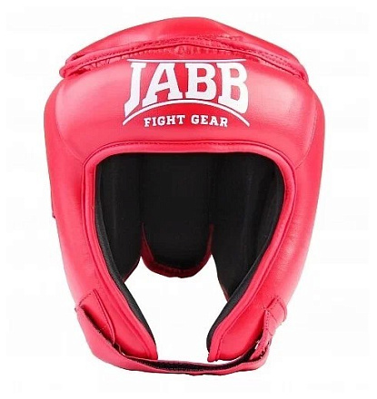 Шлем боксёрский Jabb JE-2096, иск.кожа, красный в Иркутске - купить в интернет магазине Икс Мастер