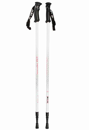 Палки треккинговые TechTeam Yeti White, 115-135 см, 2-секционные, antishock в Иркутске - купить в интернет магазине Икс Мастер
