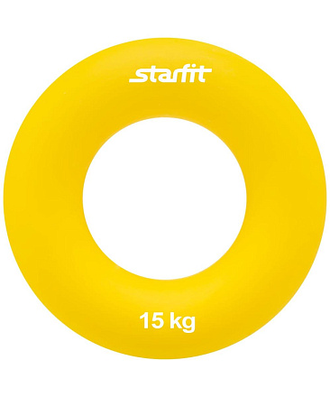 Эспандер кистевой STARFIT ES-404 Кольцо, 15 кг, диаметр 8,8 см, жёлтый в Иркутске - купить в интернет магазине Икс Мастер