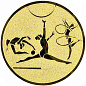 Эмблема Художественная гимнастика 25мм металлопластик в Иркутске - купить в интернет магазине Икс Мастер