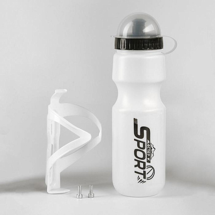 Бутылка для воды SPORT 750 мл + крепление для велосипеда в Иркутске - купить в интернет магазине Икс Мастер