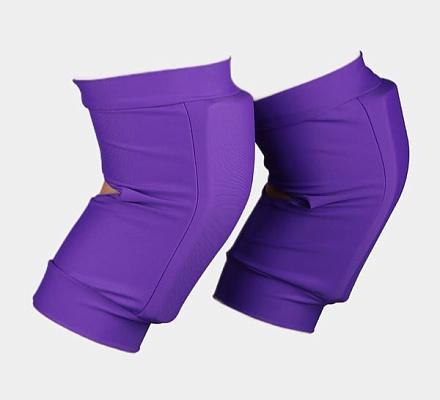 Наколенники для гимнастики и танцев INDIGO NORA, удлинен. усиленный, фиолет в Иркутске - купить в интернет магазине Икс Мастер