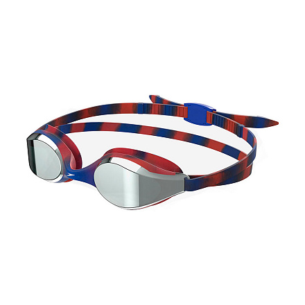 Очки для плавания SPEEDO Hyper Flyer Mirrored Jr, ЗЕРКАЛЬНЫЕ линзы, сине-красный в Иркутске - купить с доставкой в магазине Икс-Мастер