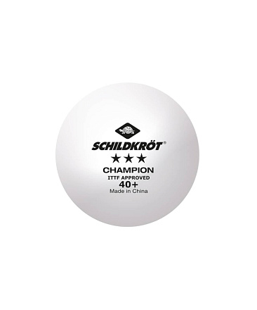 Мяч для наст. тенниса Donic-Schildkrot 3* Champion ITTF, белый 3 шт - купить в интернет магазине Икс Мастер 