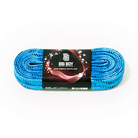 Шнурки для коньков BIG BOY Comfort Line с пропиткой синий 274см в Иркутске - купить в интернет магазине Икс Мастер