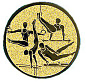 Эмблема Гимнастика 25 мм металл (золото) в Иркутске - купить в интернет магазине Икс Мастер