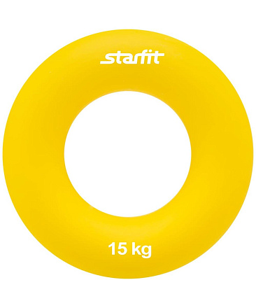 Эспандер кистевой STARFIT ES-404 Кольцо, 15 кг, диаметр 8,8 см, жёлтый в Иркутске - купить в интернет магазине Икс Мастер