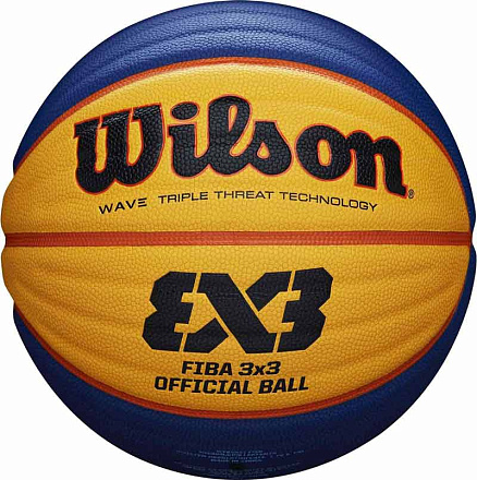 Мяч баскетбольный WILSON FIBA3x3 Official FIBA Appr №6, син-жел - купить в интернет магазине Икс Мастер 