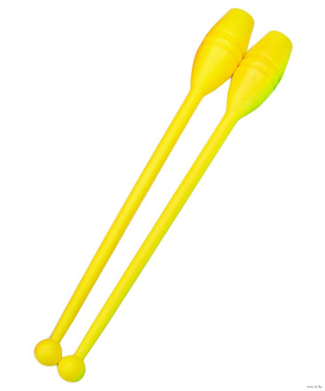 Булавы У904 для художественной гимнастики 45 см, желтый в Иркутске - купить в интернет магазине Икс Мастер