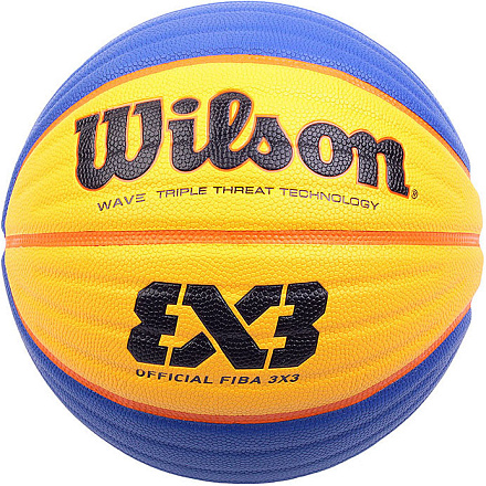 Мяч баскетбольный WILSON FIBA3x3 Official FIBA Appr №6 син-жел - купить в интернет магазине Икс Мастер 