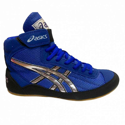 Борцовки Asics экокожа, синий в Иркутске - купить в интернет магазине Икс Мастер