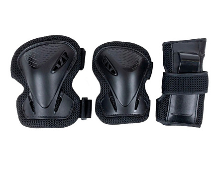 Комплект защиты Tech Team Safe fit adult 3.0 черный в Иркутске - купить в интернет магазине Икс Мастер