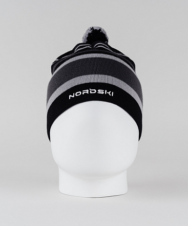 Шапка NORDSKI Bright Black/Grey в Иркутске - купить в интернет магазине Икс Мастер