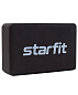 Блок для йоги STARFIT YB-200 EVA, 22,5х8х15 см, черный в Иркутске - купить в интернет магазине Икс Мастер