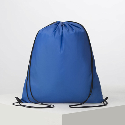 Мешок для обуви на шнурке, цвет  синий в Иркутске - купить в интернет магазине Икс Мастер