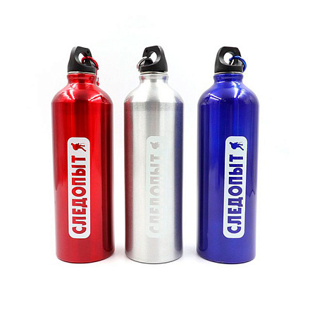 Бутылка питьевая СЛЕДОПЫТ алюм., с карабином, 750мл в Иркутске - купить в интернет магазине Икс Мастер