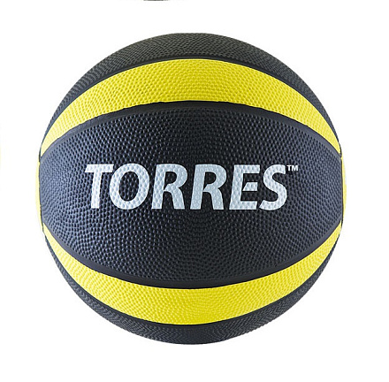 Медбол TORRES 1 кг, черно-желто-белый в Иркутске - купить в интернет магазине Икс Мастер