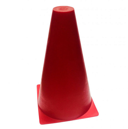 Конус напольный пластик 15см, красный - купить в интернет магазине Икс Мастер 