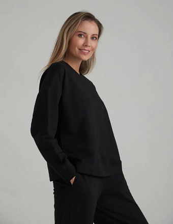 Толстовка Addic 11L-AS-1630 женская Black в Иркутске - купить в интернет магазине Икс Мастер