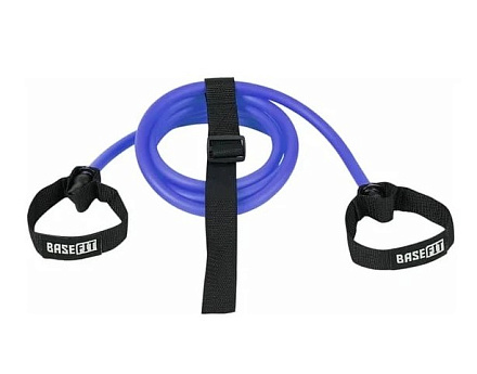 Эспандер лыжника-пловца BASEFIT ES-901 6 кг, heavy, 4х14х2200 мм, синий в Иркутске - купить в интернет магазине Икс Мастер