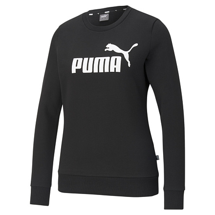Толстовка Puma ESS Logo Crew FL W Black в Иркутске - купить в интернет магазине Икс Мастер