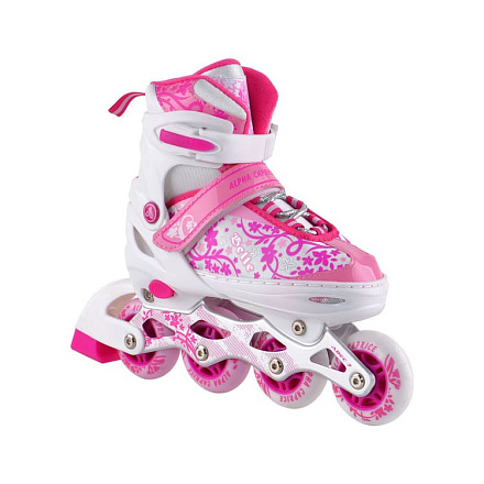 Коньки роликовые Альфа Каприз BELL pink в Иркутске - купить в интернет магазине Икс Мастер