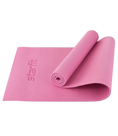 Коврик для йоги STARFIT FM-101 PVC 183х61х0,8 см. роз пастель в Иркутске - купить в интернет магазине Икс Мастер