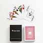 Карты игральные пластиковые 54 шт Poker Club, карта 9 х 6 см, красная