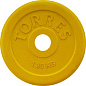 Диск обрезиненный TORRES (желтый) d25 мм, 1,25 кг в Иркутске - купить в интернет магазине Икс Мастер
