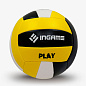 Мяч волейбольный INGAME PLAY, черн/бело/желт - купить в интернет магазине Икс Мастер 