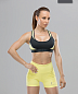 Бра-топ FIFTY Shape UP W Black/Yellow в Иркутске - купить в интернет магазине Икс Мастер