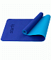 Коврик для йоги STARFIT FM-201 TPE 183x61x0,6 см, синий/т.синий в Иркутске - купить в интернет магазине Икс Мастер