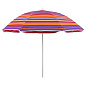 Зонт пляжный MACLAY Модерн с механизмом наклона, серебряным покрытием, d=180 cм, h=195 см, цвет микс в Иркутске - купить в интернет магазине Икс Мастер