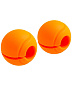 Расширители хвата Starfit BB-111, d=25 мм, сфера, оранжевый 2 шт в Иркутске - купить в интернет магазине Икс Мастер
