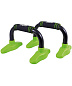 Упоры для отжиманий STARFIT BA-302 Классические, черный/зеленый в Иркутске - купить в интернет магазине Икс Мастер