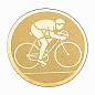 Эмблема Велоспорт 25 мм металлопластик (золото) в Иркутске - купить в интернет магазине Икс Мастер