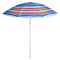 Зонт пляжный MACLAY Модерн с серебряным покрытием, d=180 cм, h=195 см, цвет микс в Иркутске - купить в интернет магазине Икс Мастер