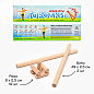 Игра городки Время игры, биты 2 шт. 49 × 2.5 см, городки 10 шт. 9×2.5 см