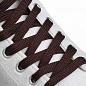Шнурки для обуви плоские, 7мм, 120см, цвет коричневый в Иркутске - купить с доставкой в магазине Икс-Мастер
