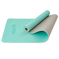 Коврик для йоги STARFIT FM-201 TPE 183x61x0,6 см, мятный/серый в Иркутске - купить в интернет магазине Икс Мастер