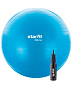 Фитбол STARFIT GB-109 65 см, 1000 гр, с насосом, голубой (антивзрыв) в Иркутске - купить в интернет магазине Икс Мастер
