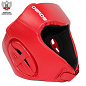 Шлем боксерский BoyBo TITAN кожа, одобрены ФБР, красный в Иркутске - купить в интернет магазине Икс Мастер